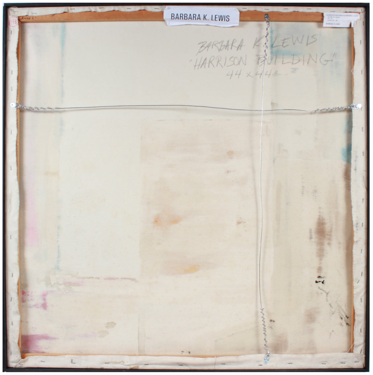 <i>Harrison Building - Flowering Cliffs</i> <br>Mid-Late 20th Century Acrylic <br><br>#A4061