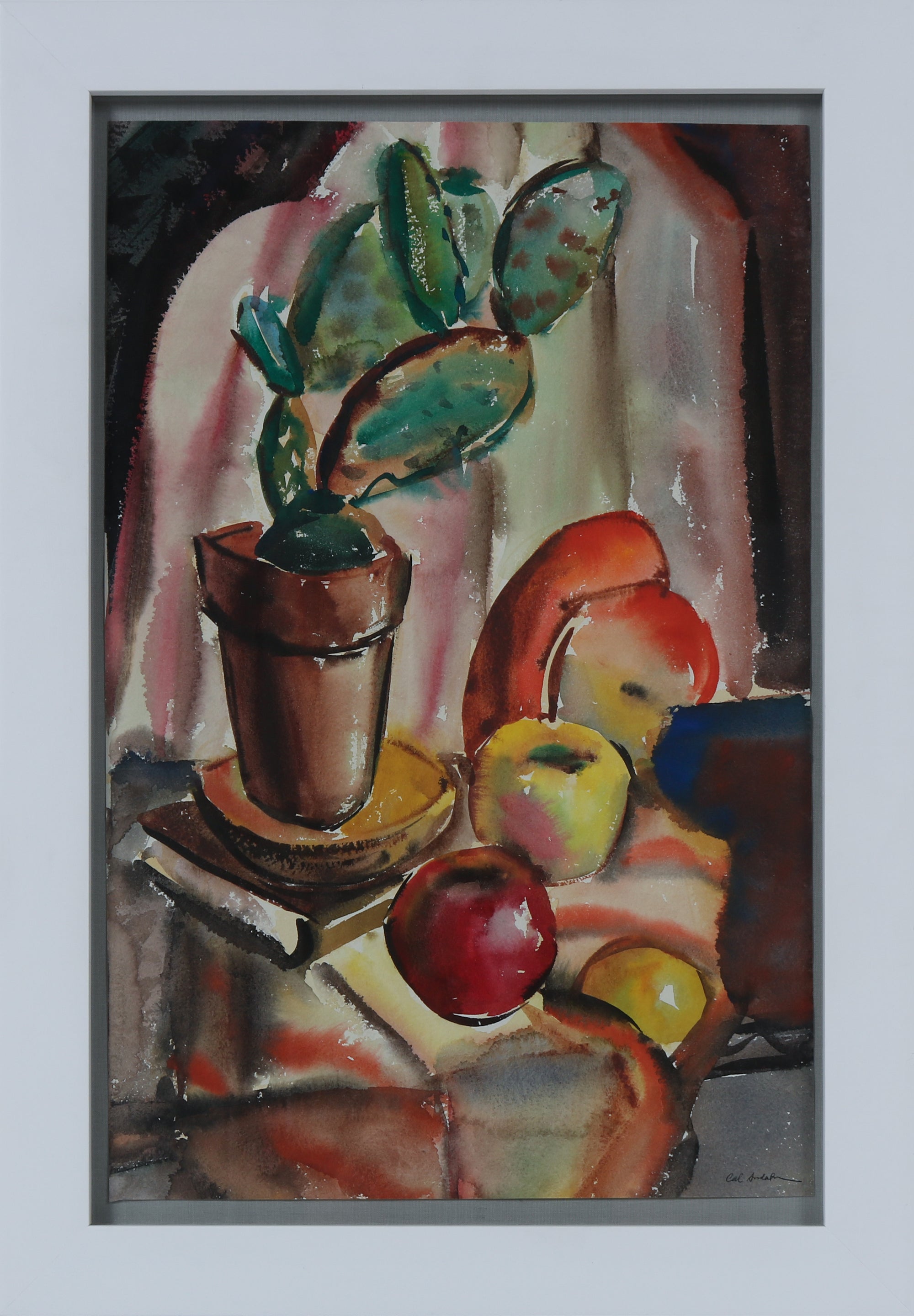 Still Life with Nopal Cactus and Fruit<br><br>#A5373