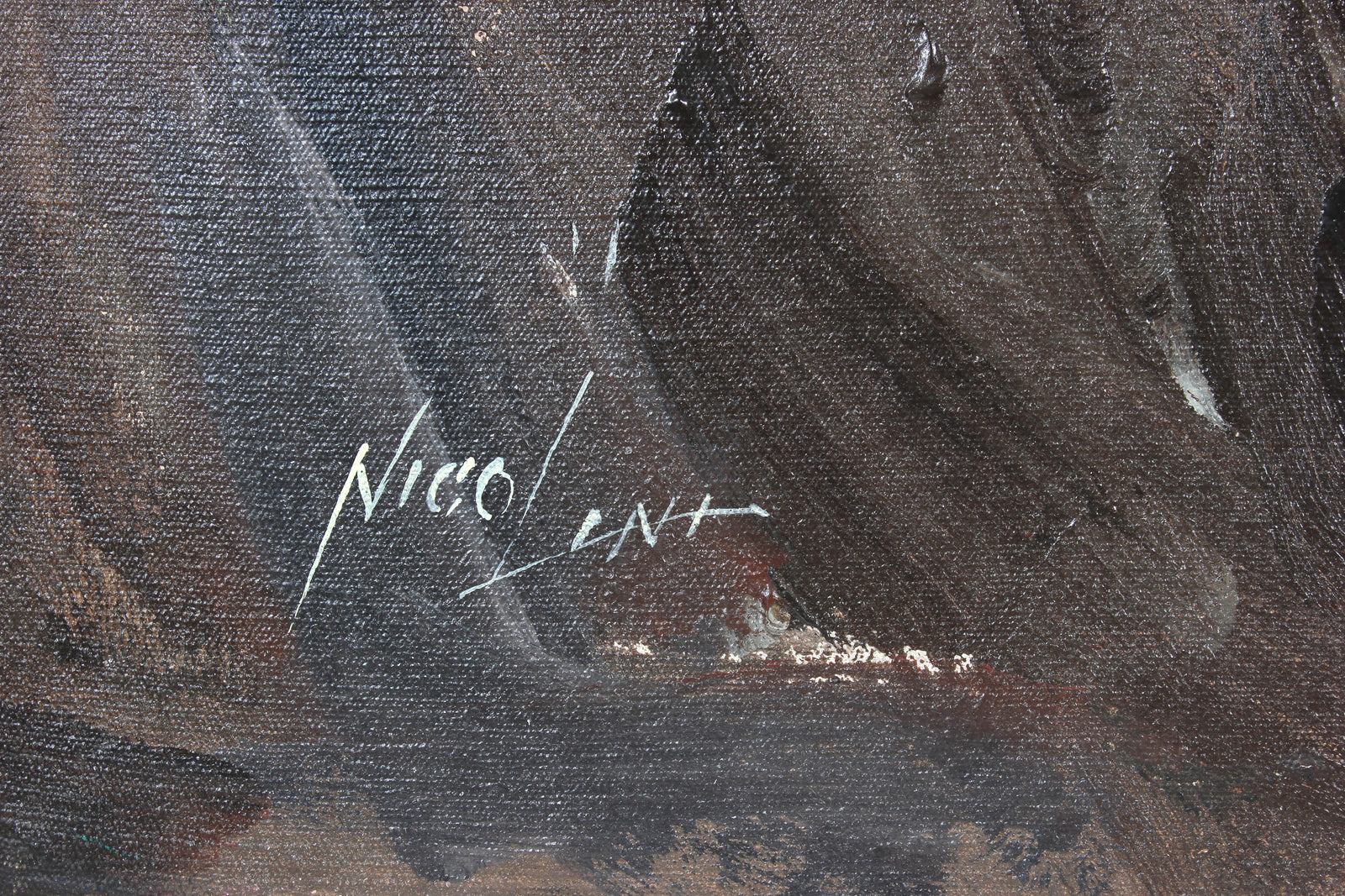 Abstracted Field & Farm<br>Late 20th Century Oil<br><br>#A5764