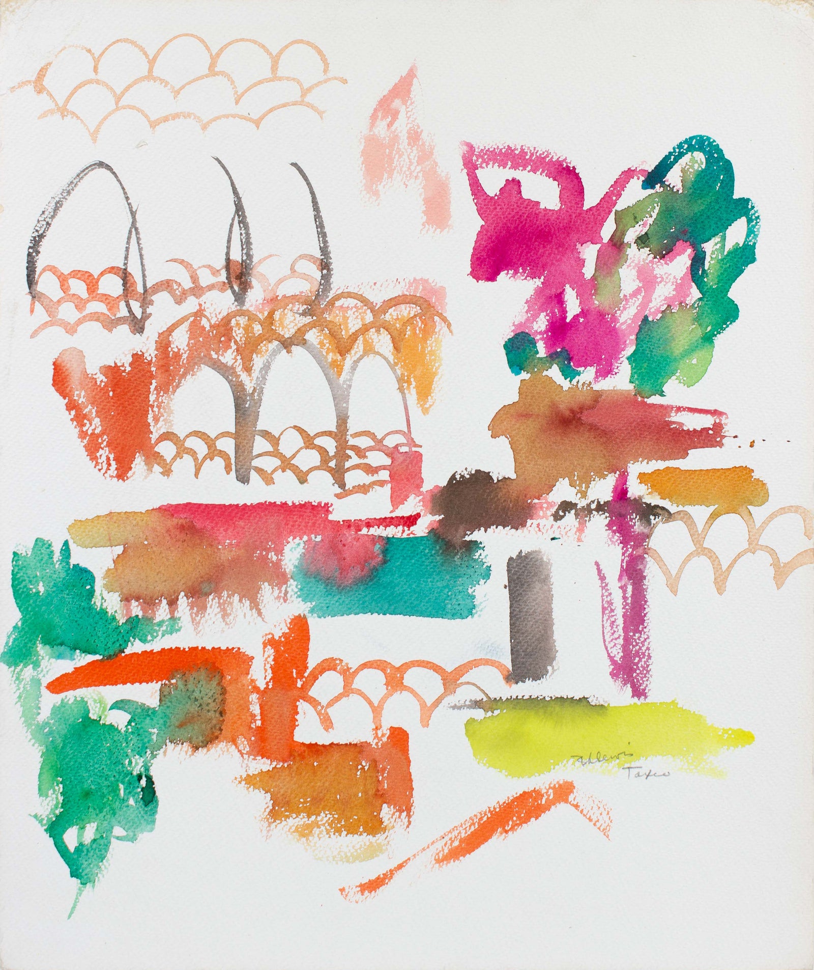 <i>Texas</i><br>Mid-Late 20th Century Watercolor<br><br>#A5931