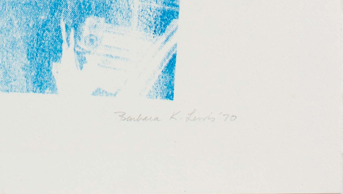 Vivid Geometric Abstract <br> 1970 Print <br><br>#A5934