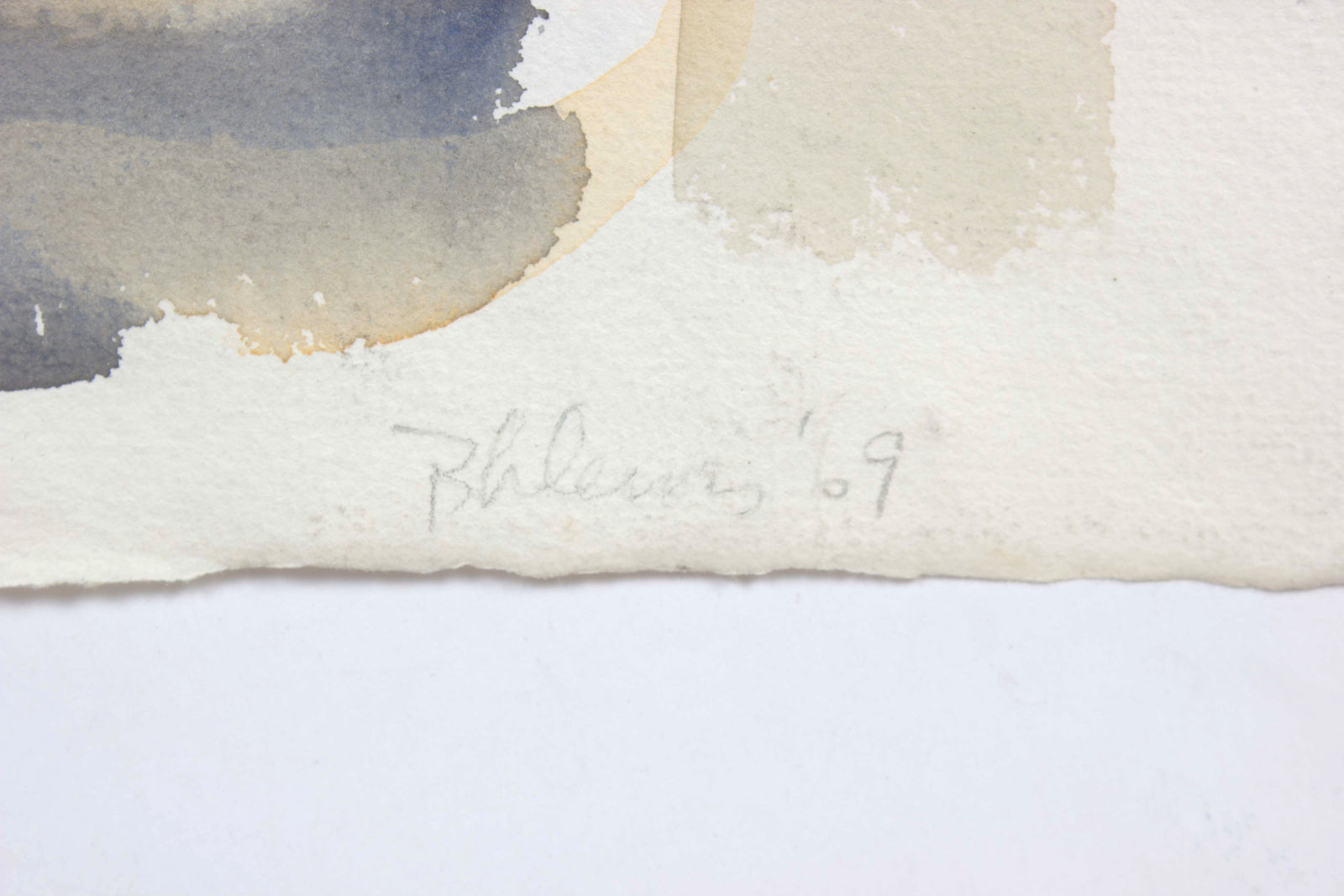 Muted Abstract Forms<br>1969 Watercolor<br><br>#A5938