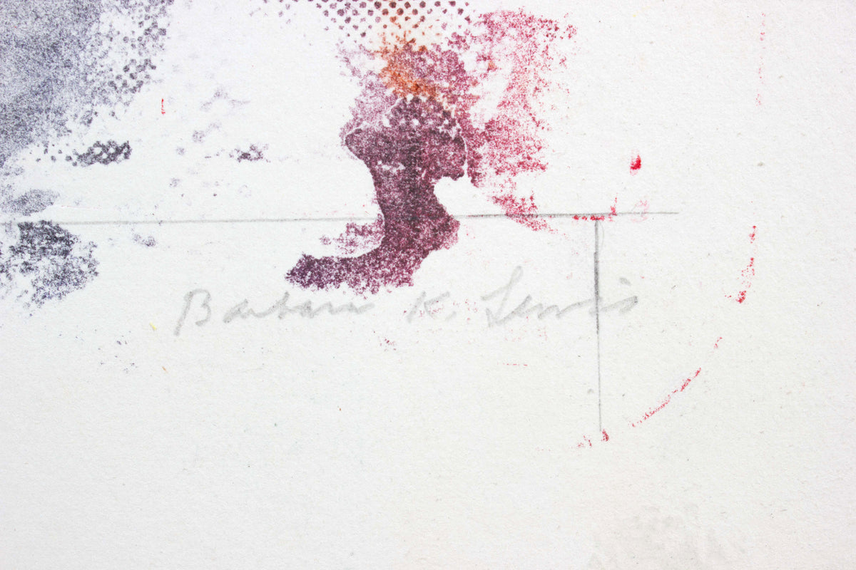 Fluid Abstract <br> Late 20th Century Lithograph Print <br><br>#A5943