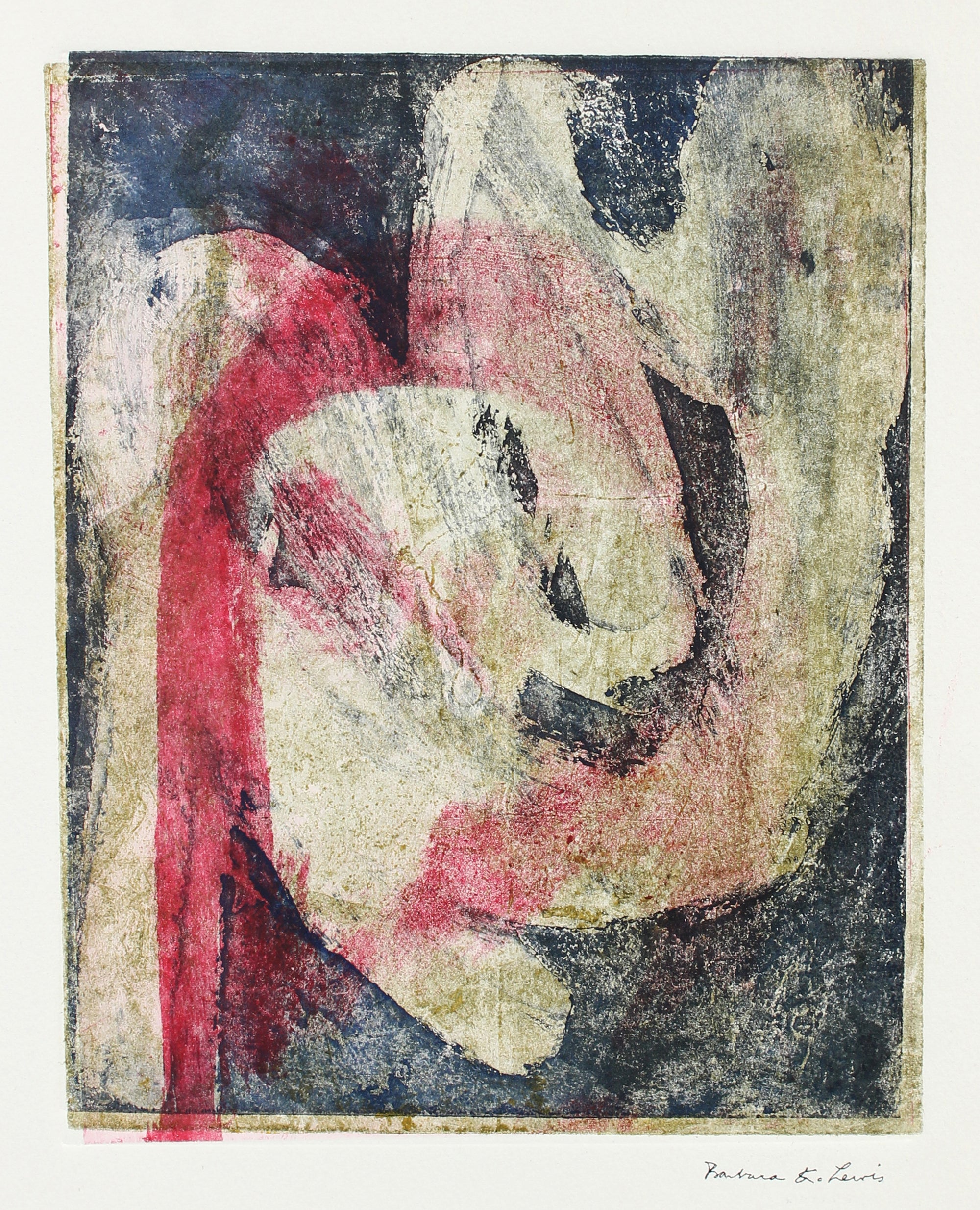 Fuzzy Abstract Gestural Study<br>1970 Multilayer Etching<br><br>#A5946