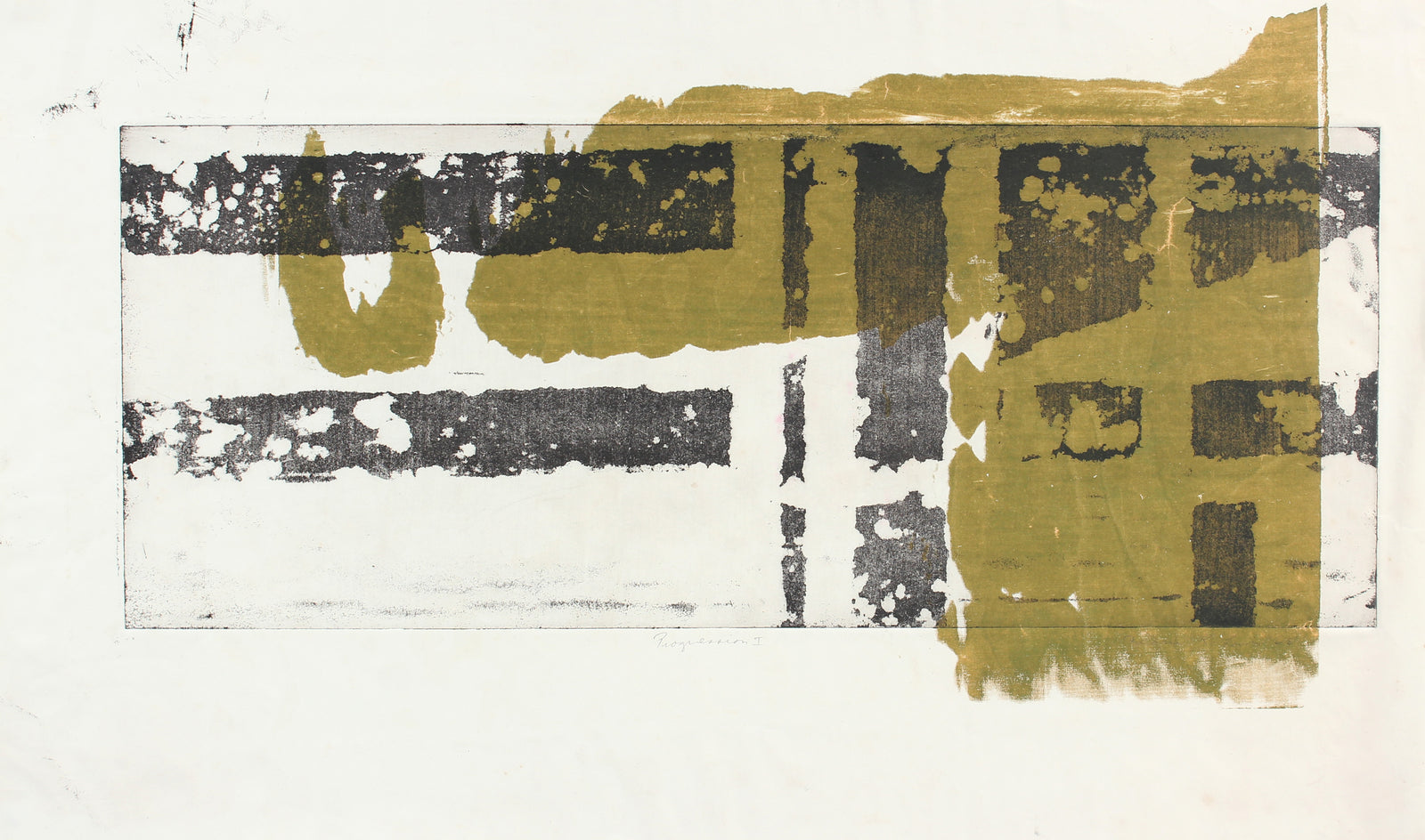 <i>Progression 1</i><br>Late 20th Century Etching and Monotype <br><br>#A5947