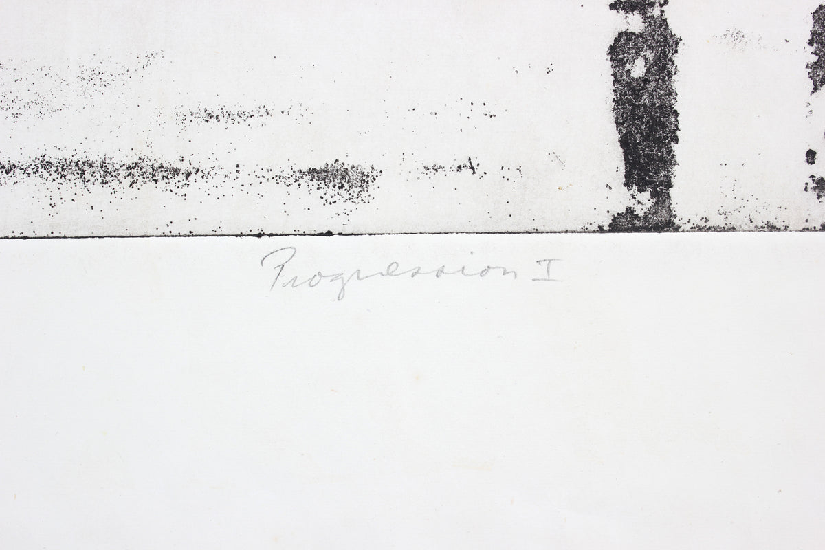 <i>Progression 1</i><br>Late 20th Century Etching and Monotype <br><br>#A5947