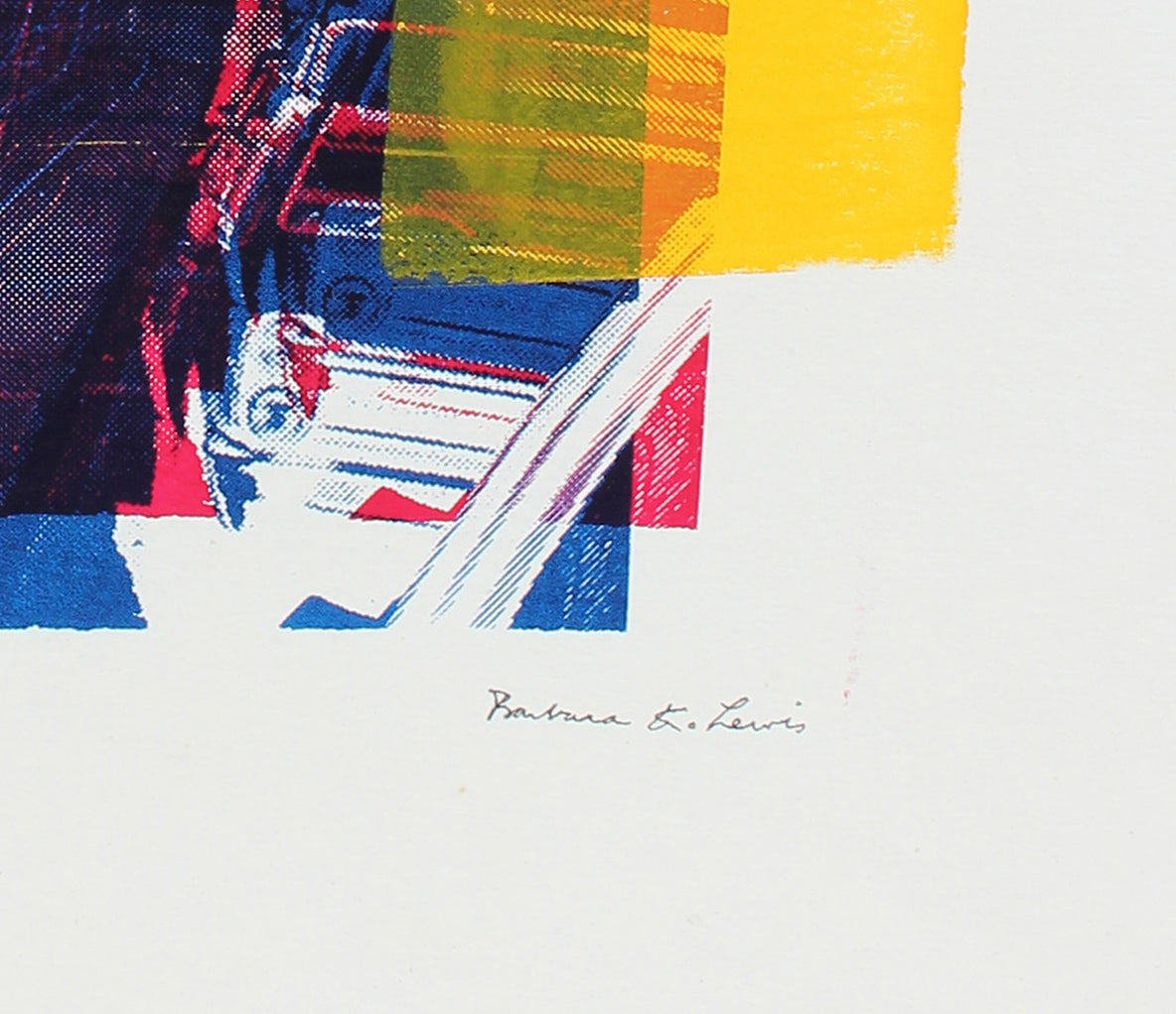 Cityscape Screenprint<br>Late 20th Century Print<br><br>#A5956