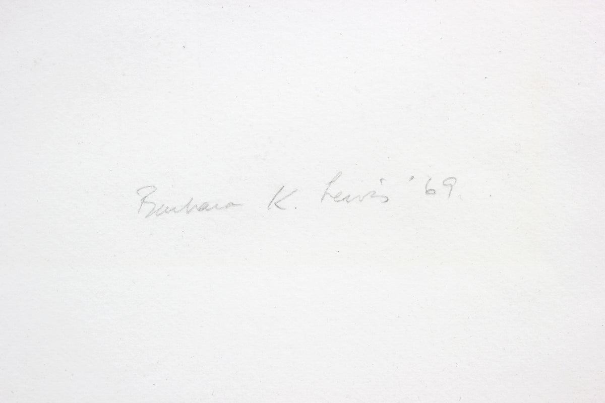 <i>Chinese Lantern</i><br>1969 Stone Lithograph<br><br>#A5970