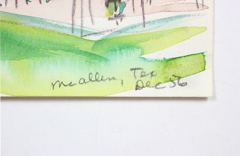 <i>McAllen, Texas</i><br>1956 Watercolor and Ink<br><br>#A5977
