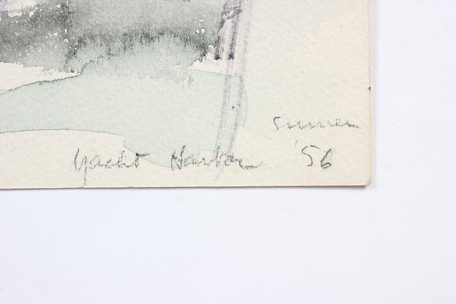 Leisure at the Water's Edge<br>1956 Watercolor and Ink<br><br>#A5979