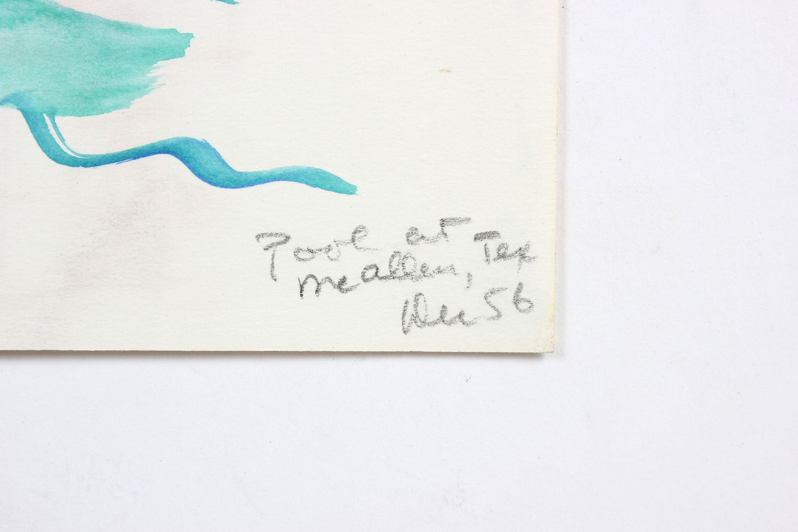 Double Sided Drawing of McAllen Texas</i><br>1956 Watercolor and Ink<br><br>#A5982