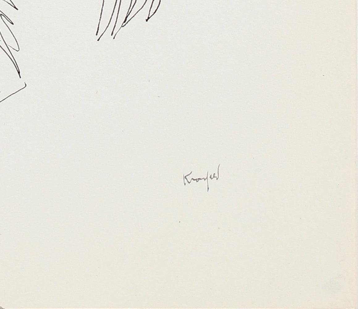 Dancing Sloth <br>1970-80s Ink <br><br>#A5998