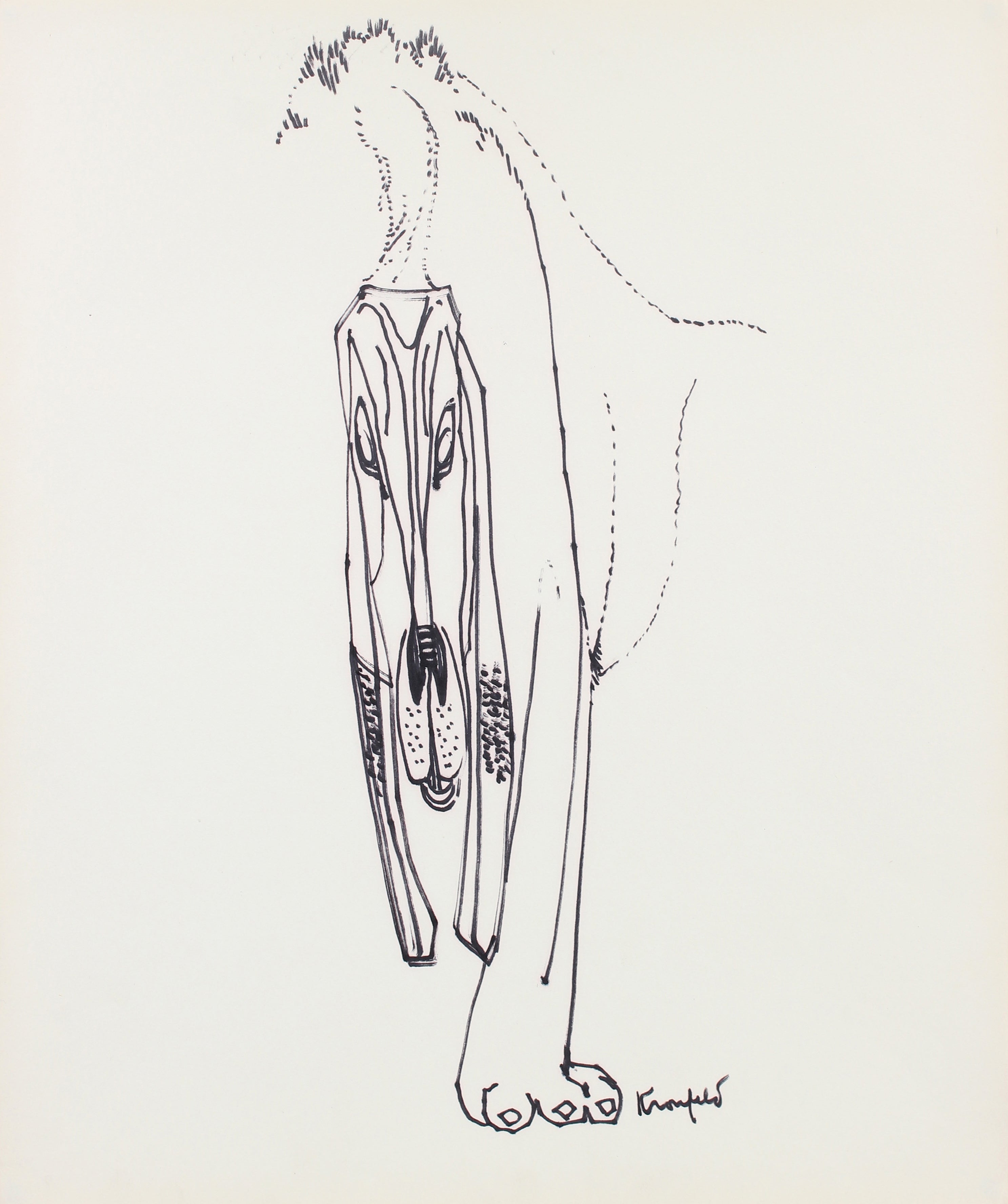 Abstract Dogs Drawing.pdf Abstract Dog Drawing