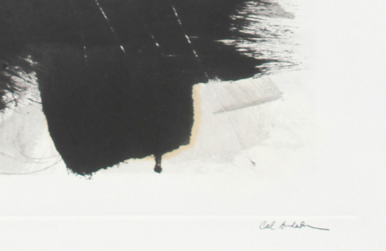 Monochromatic Dynamic Abstract<br>20th Century Monotype<br><br>#A6309