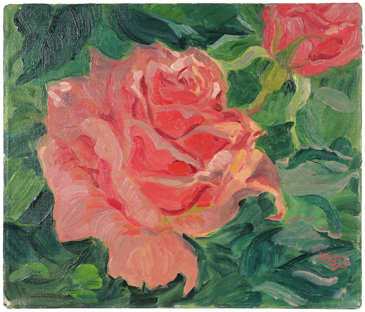 &lt;i&gt;Picture Roses&lt;/i&gt;&lt;br&gt;1960s Oil&lt;br&gt;&lt;br&gt;#A6319