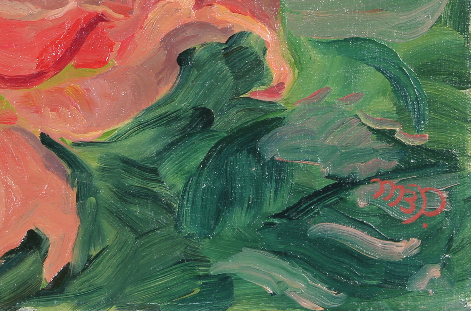 <i>Picture Roses</i><br>1960s Oil<br><br>#A6319