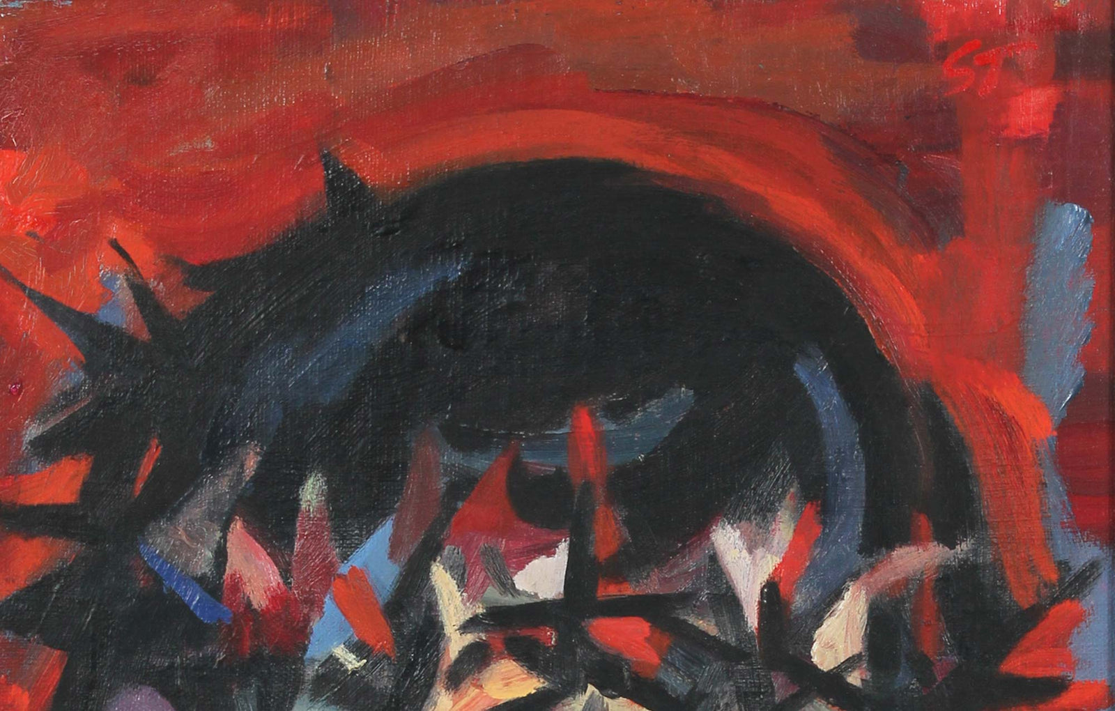 <i>Head of Christ</i><br>Circa 1953 Oil<br><br>#A6322