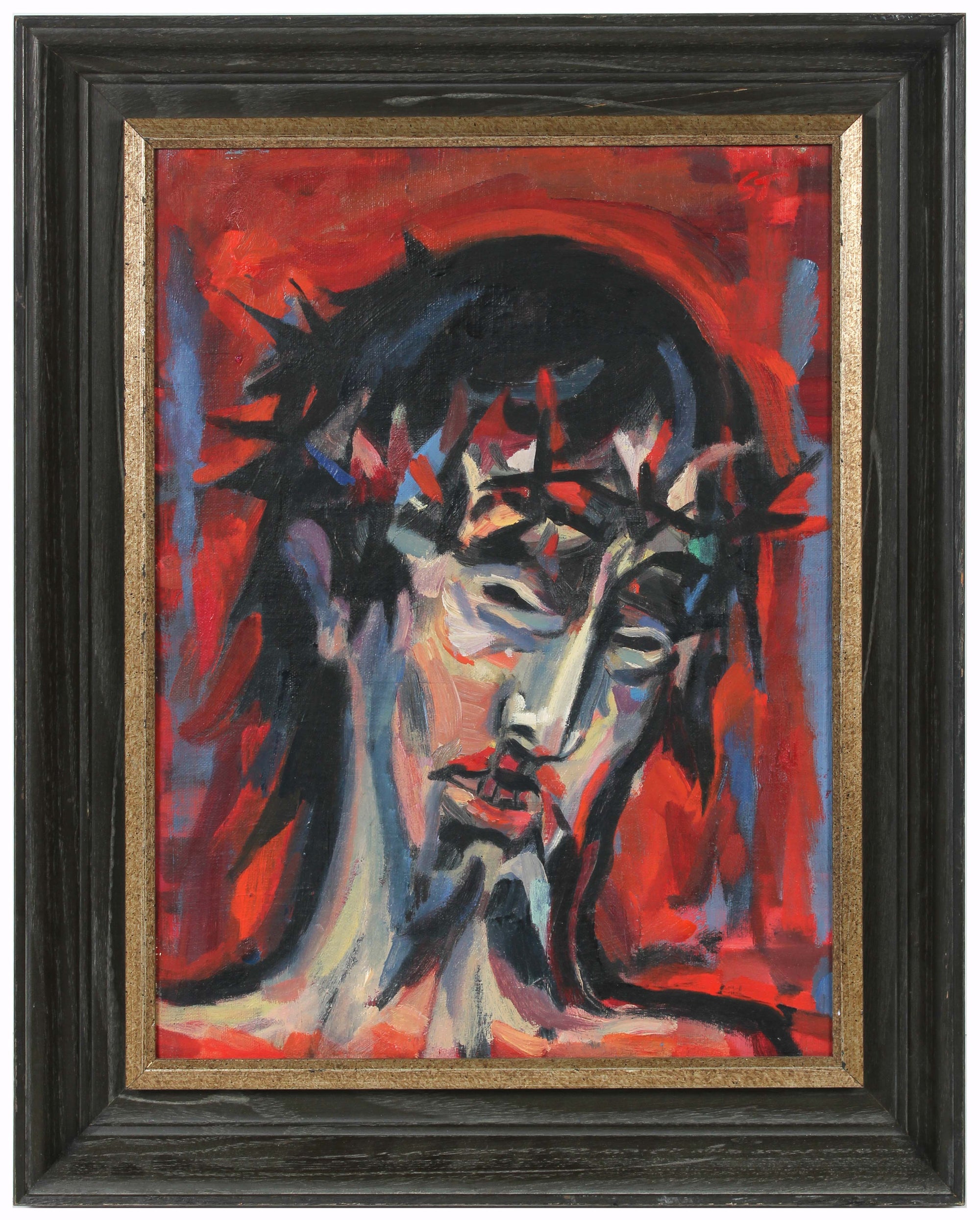 <i>Head of Christ</i><br>Circa 1953 Oil<br><br>#A6322