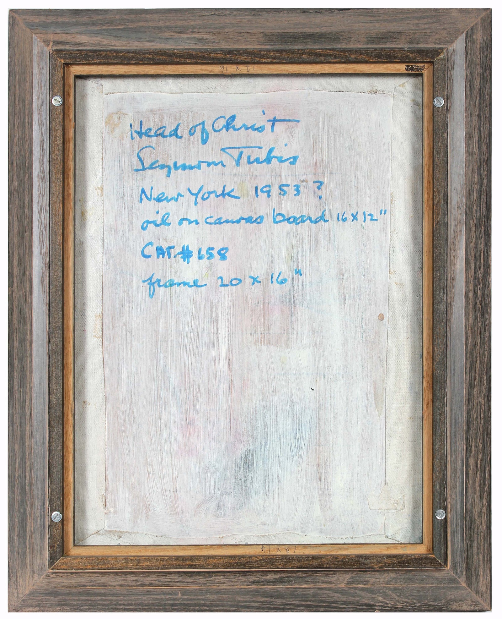 <i>Head of Christ</i><br>Circa 1953 Oil<br><br>#A6322