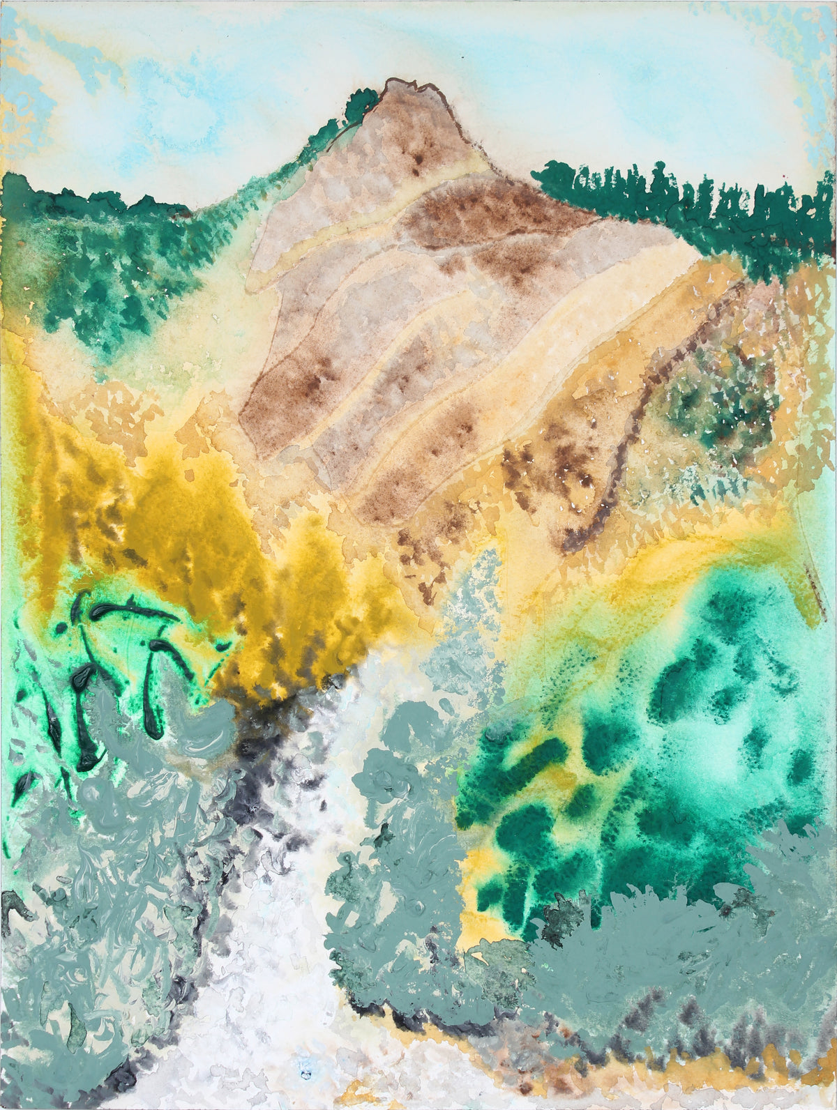 <i>Dry Creek</i> <br>2018 Mixed Media <br><br>#A6528