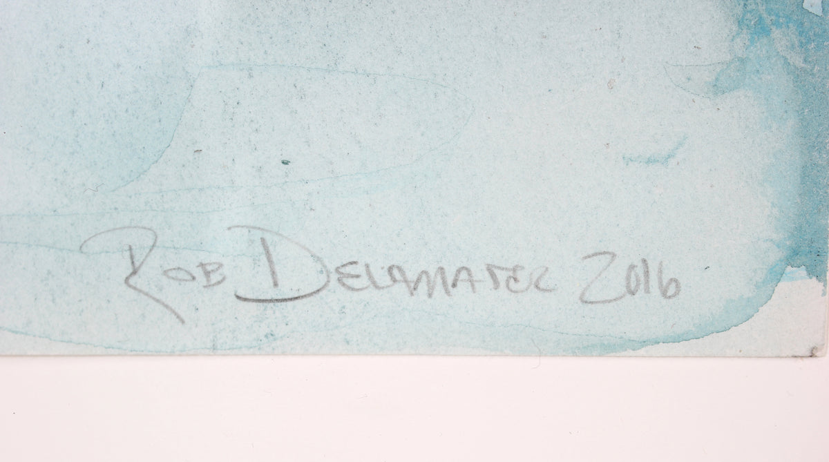 <i>Sky II</i> <br>2016 Gouache Pour Painting <br><br>#A6577