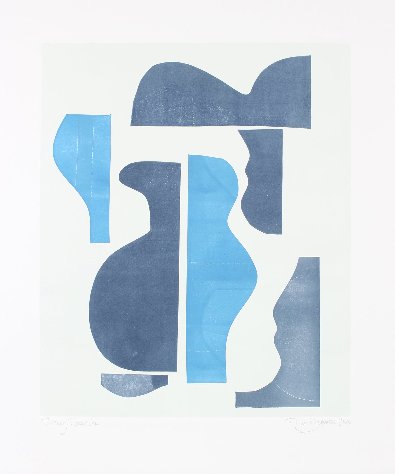 <i>Pottery Forms III</i> <br>2018 Monotype <br><br>#A6642