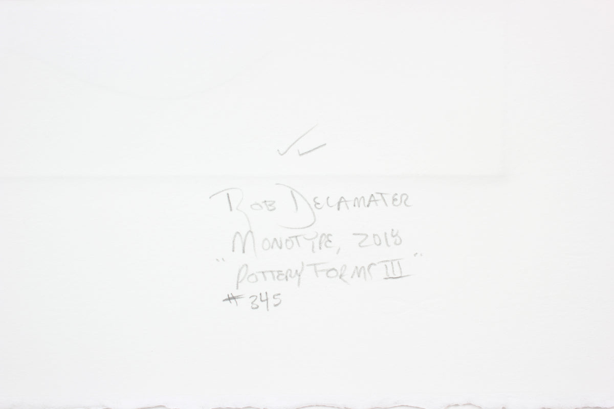 <i>Pottery Forms III</i> <br>2018 Monotype <br><br>#A6642