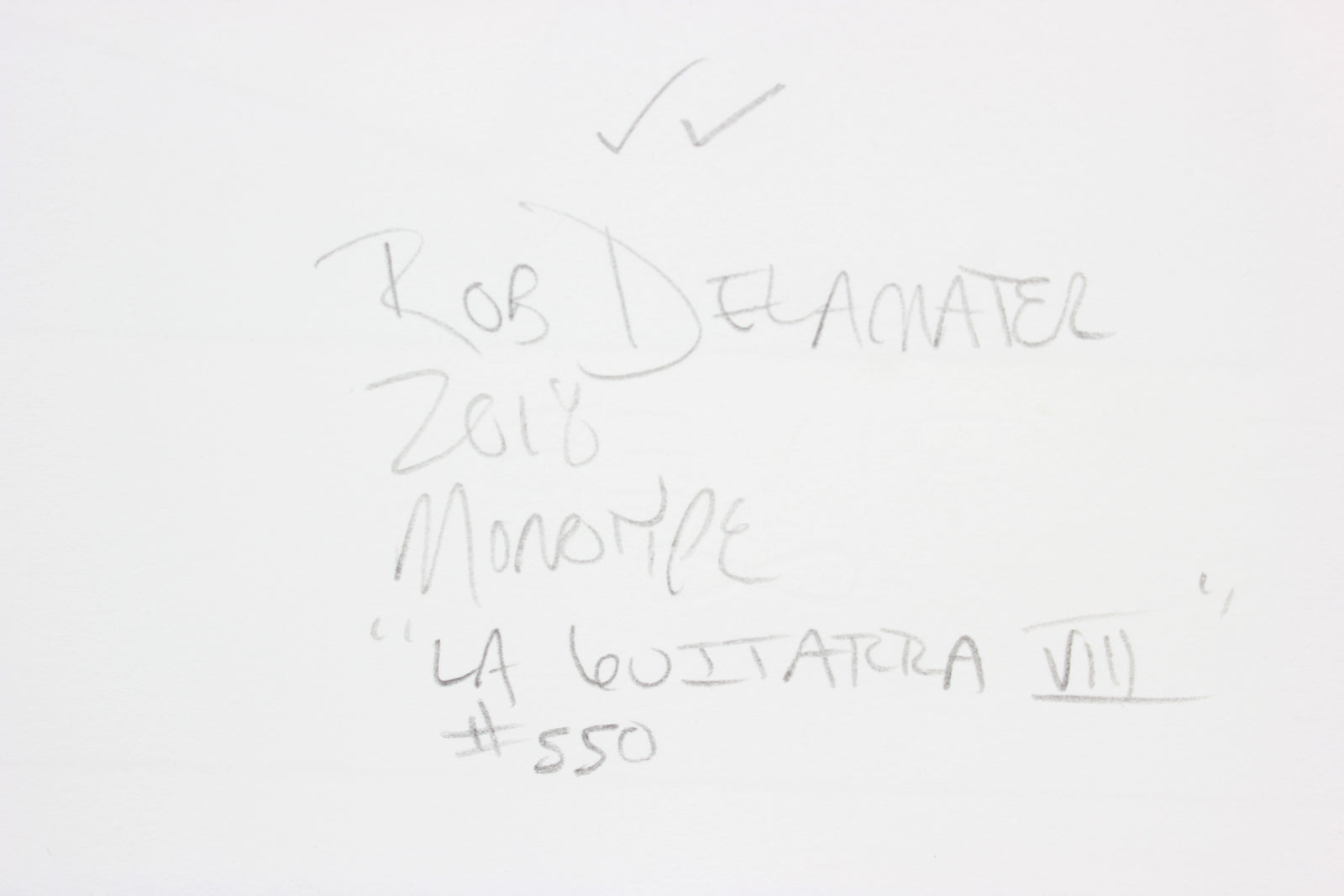 <i>La Guitarra VIII</i><br>2018 Monotype<br><br>#A6655