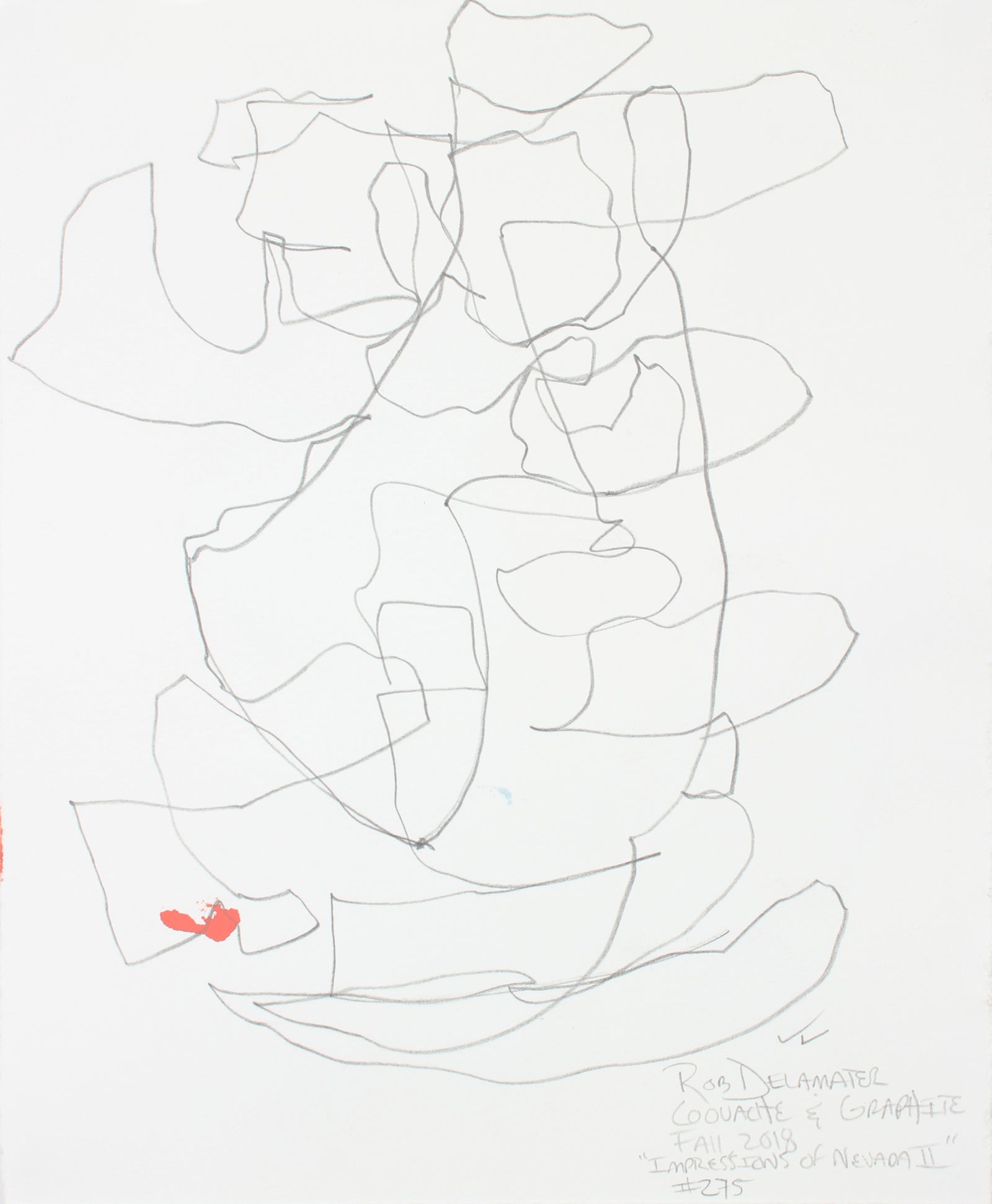 <i>Impressions of Nevada II</i><br>2018 Gouache and Graphite<br><br>#A6663
