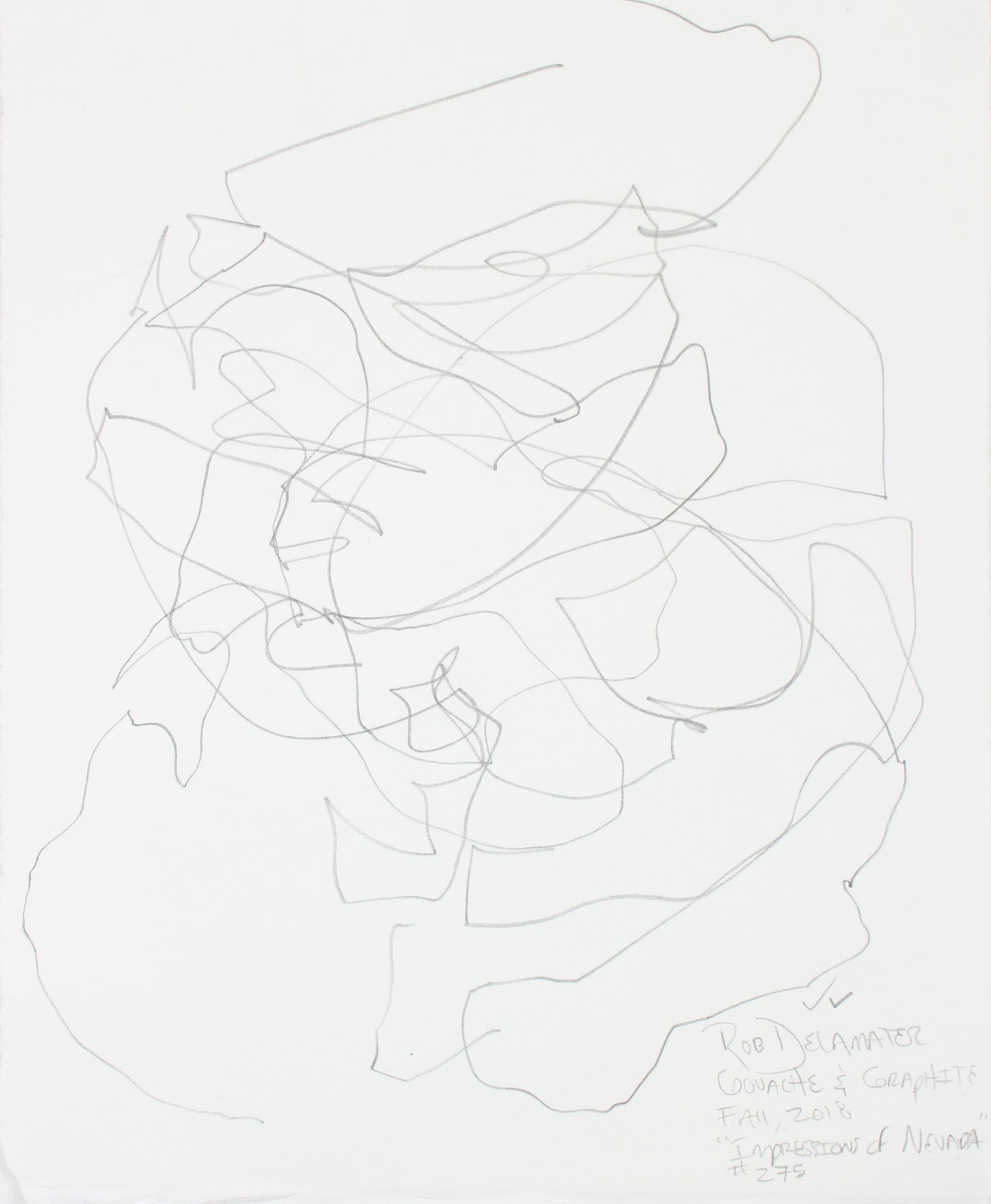 <i>Impressions of Nevada</i><br>2018 Gouache and Graphite<br><br>#A6665