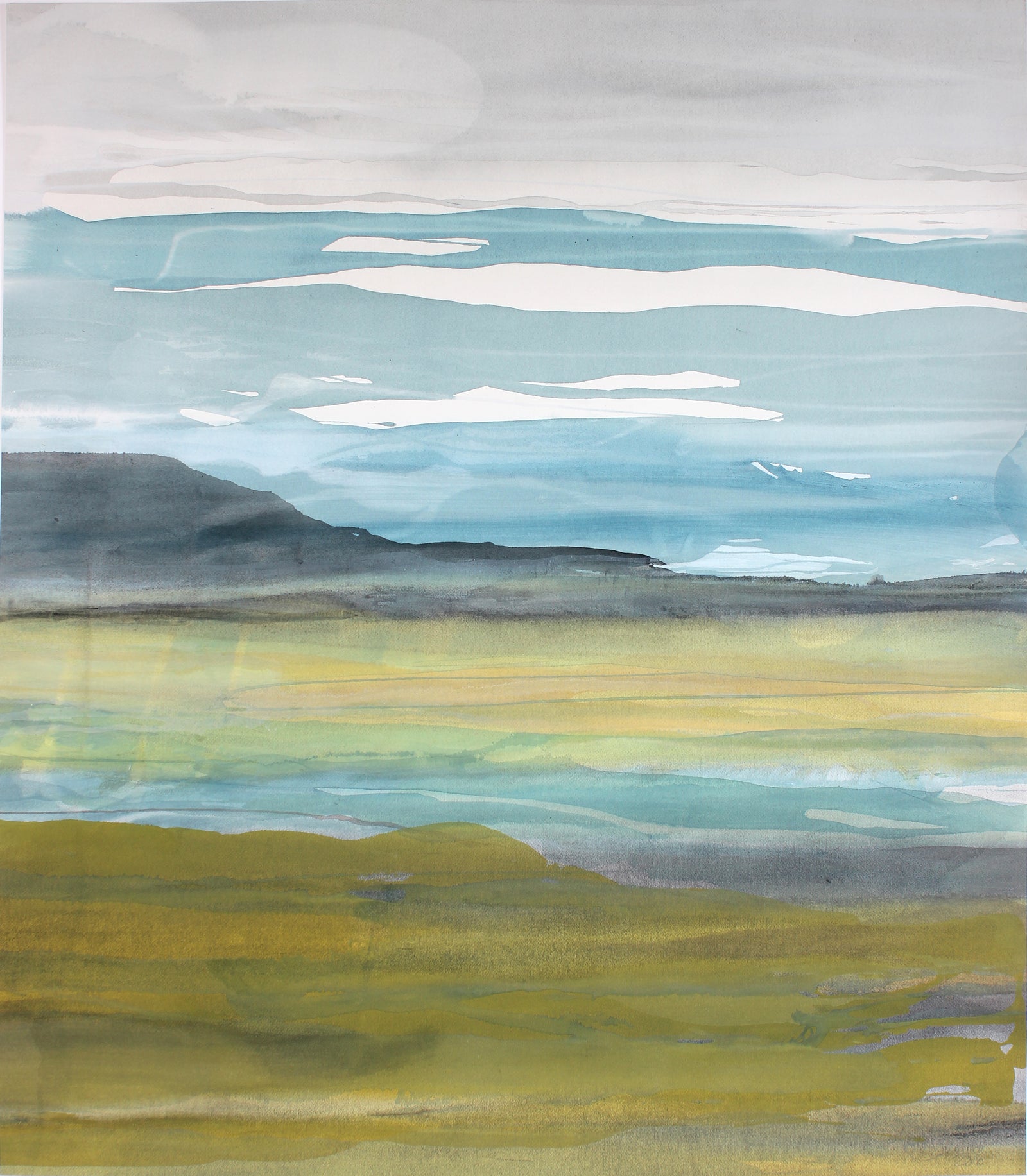 <i>High Desert Landscape</i><br>2016 Gouache Landscape<br><br>#A6673