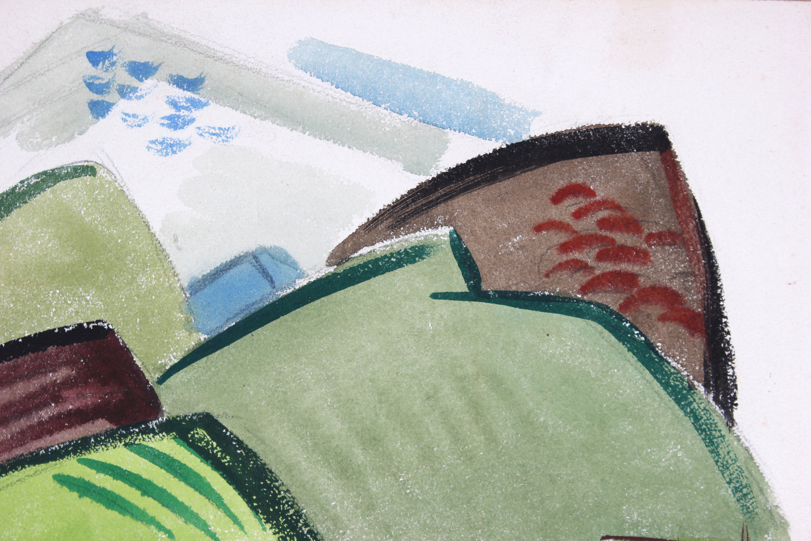 <i>Nadzab</i><br>1944 Gouache and Graphite<br><br>#A6732