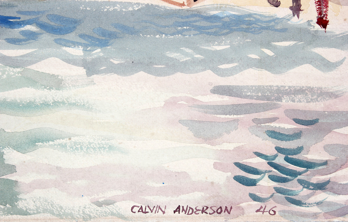 <i>Seafood Mama</i><br>1946 Gouache<br><br>#A6735