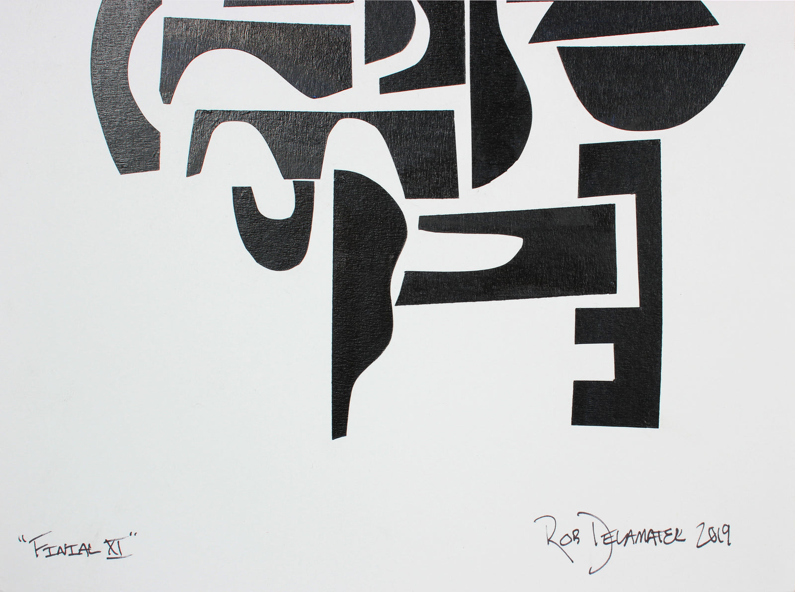 <i>Finial XI</i><br>2019 Collage and India Ink<br><br>#A6805