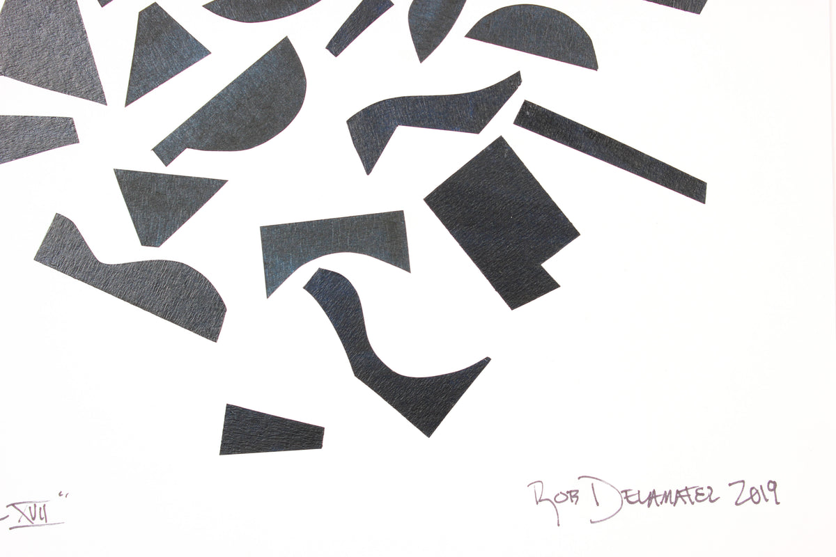 <i>Finial XVII</i><br>2019 Collage and India Ink<br><br>#A6893