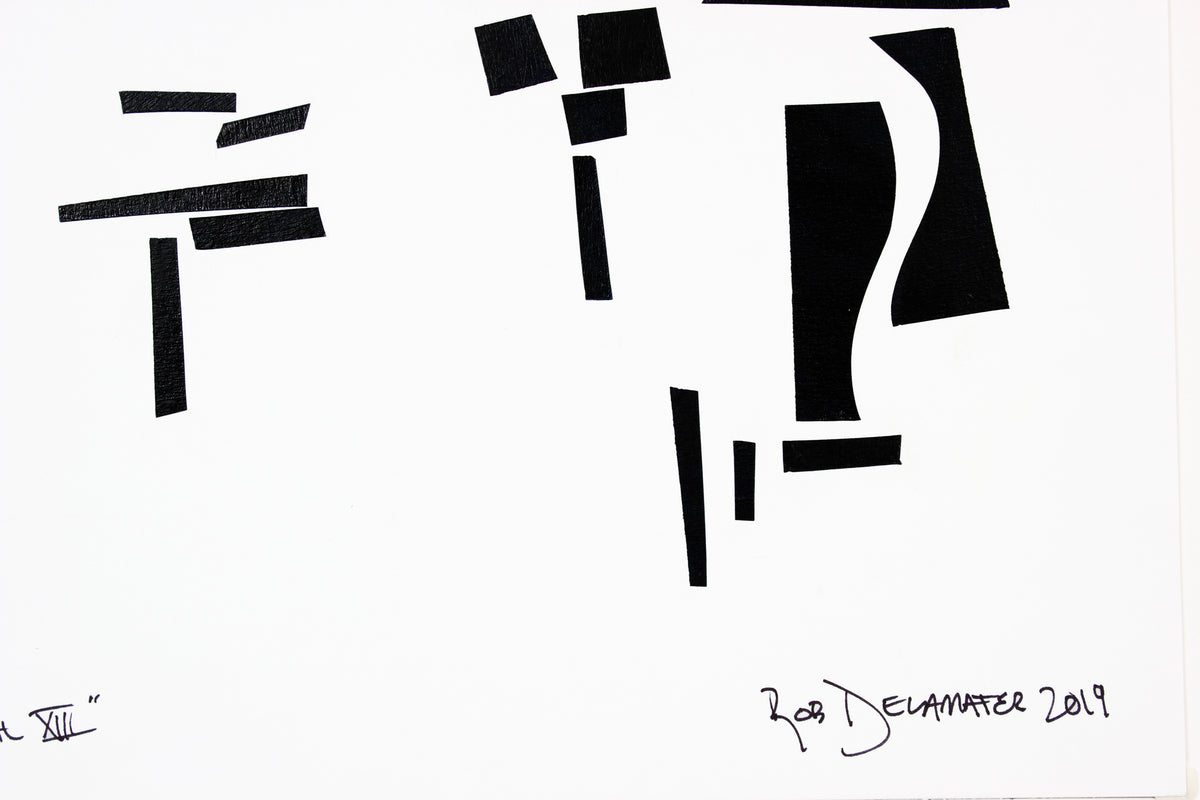 <i>Finial XIII</i><br>2019 Collage and India Ink<br><br>#A6896