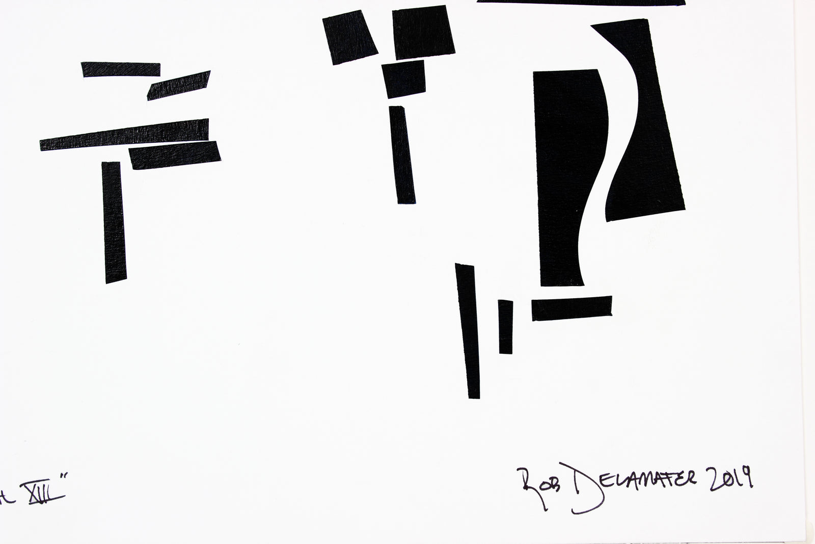 <i>Finial XIII</i><br>2019 Collage and India Ink<br><br>#A6896