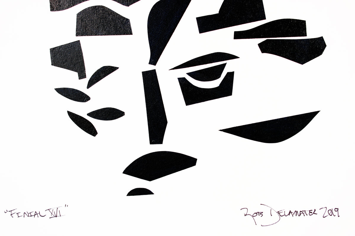 <i>Finial XVI</i><br>2019 Collage and India Ink<br><br>#A6900
