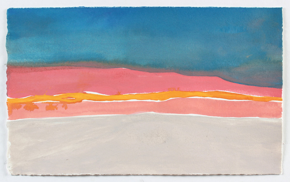 <i>Kodachrome Horizon</i> <br>2018 Abstracted Gouache Landscape <br><br>#A7120