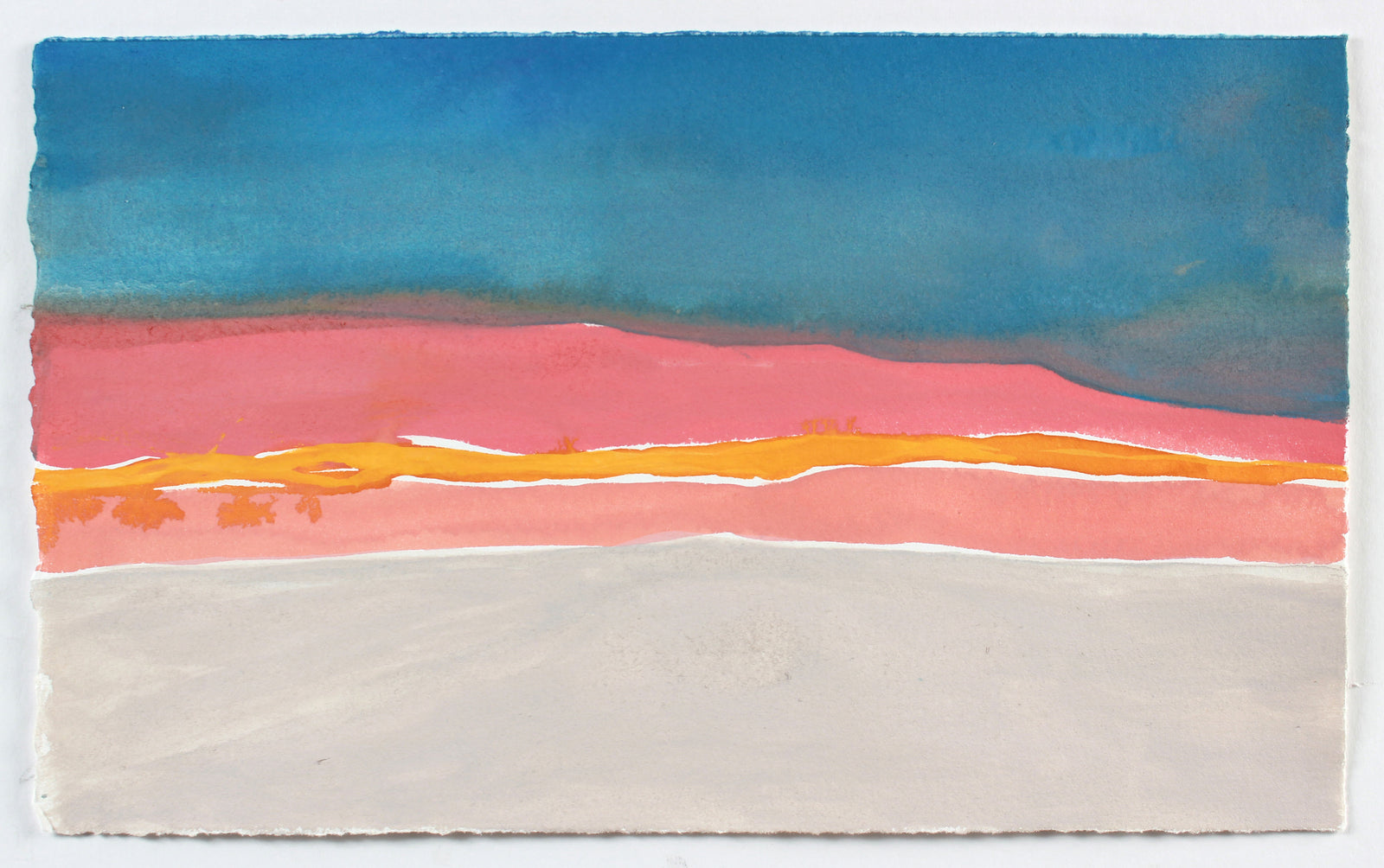<i>Kodachrome Horizon</i> <br>2018 Abstracted Gouache Landscape <br><br>#A7120