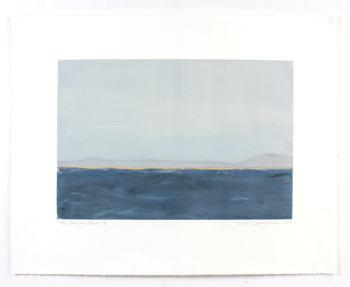 <i>The View to the Shore</i> <br>2014 Monotype Landscape <br><br>#A7123