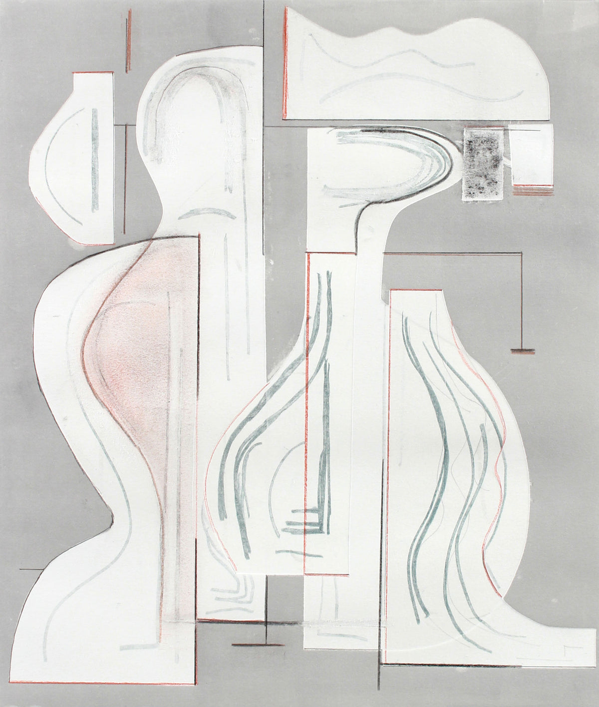 <i>Pottery Forms VI </i><br>2018 Monotype <br><br>#A7126