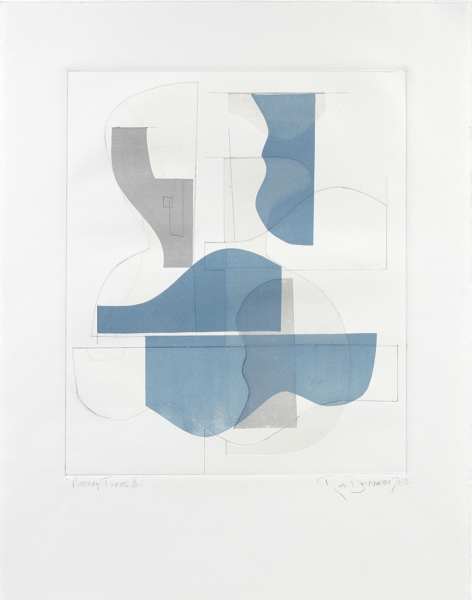 <i>Pottery Forms II </i><br>2018 Monotype <br><br>#A7129