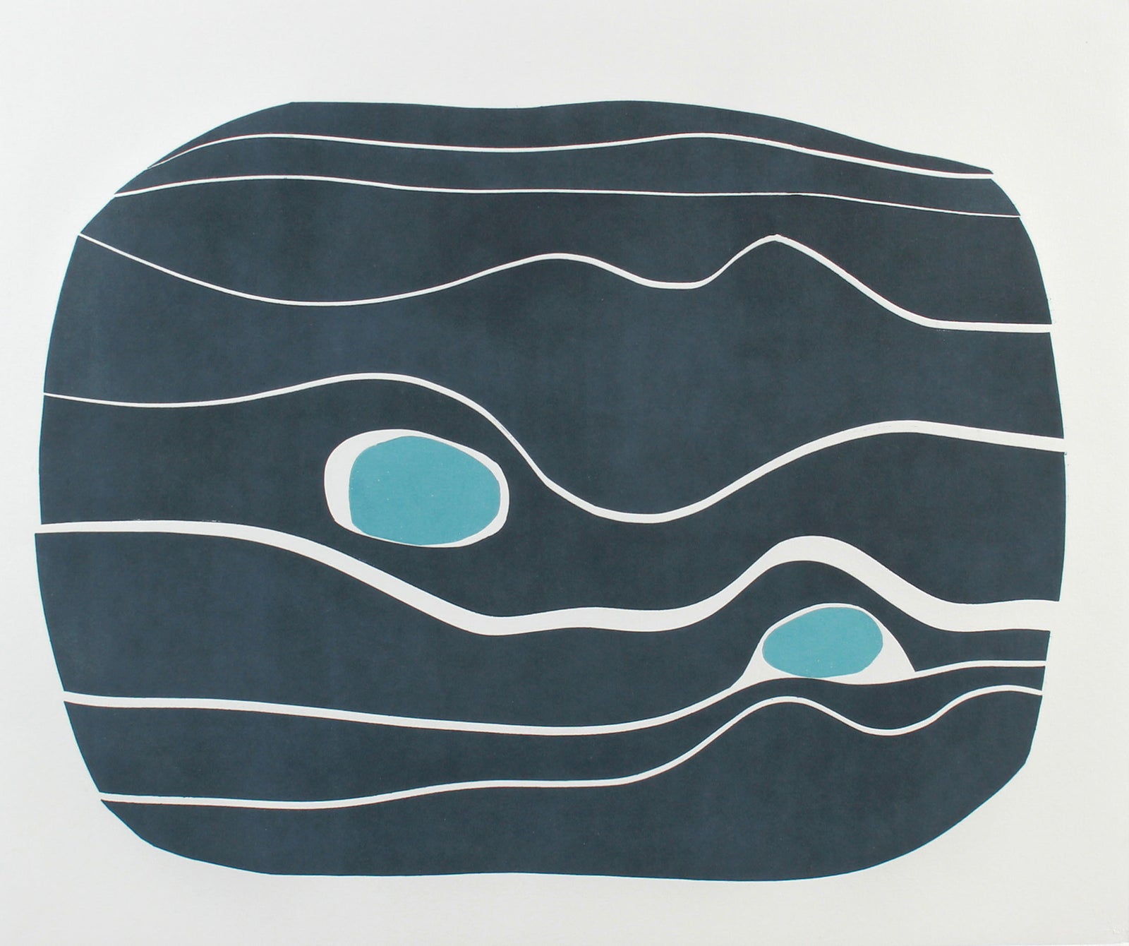 <i>River Stones I</i> <br>2018 Monotype <br><br>#A7132