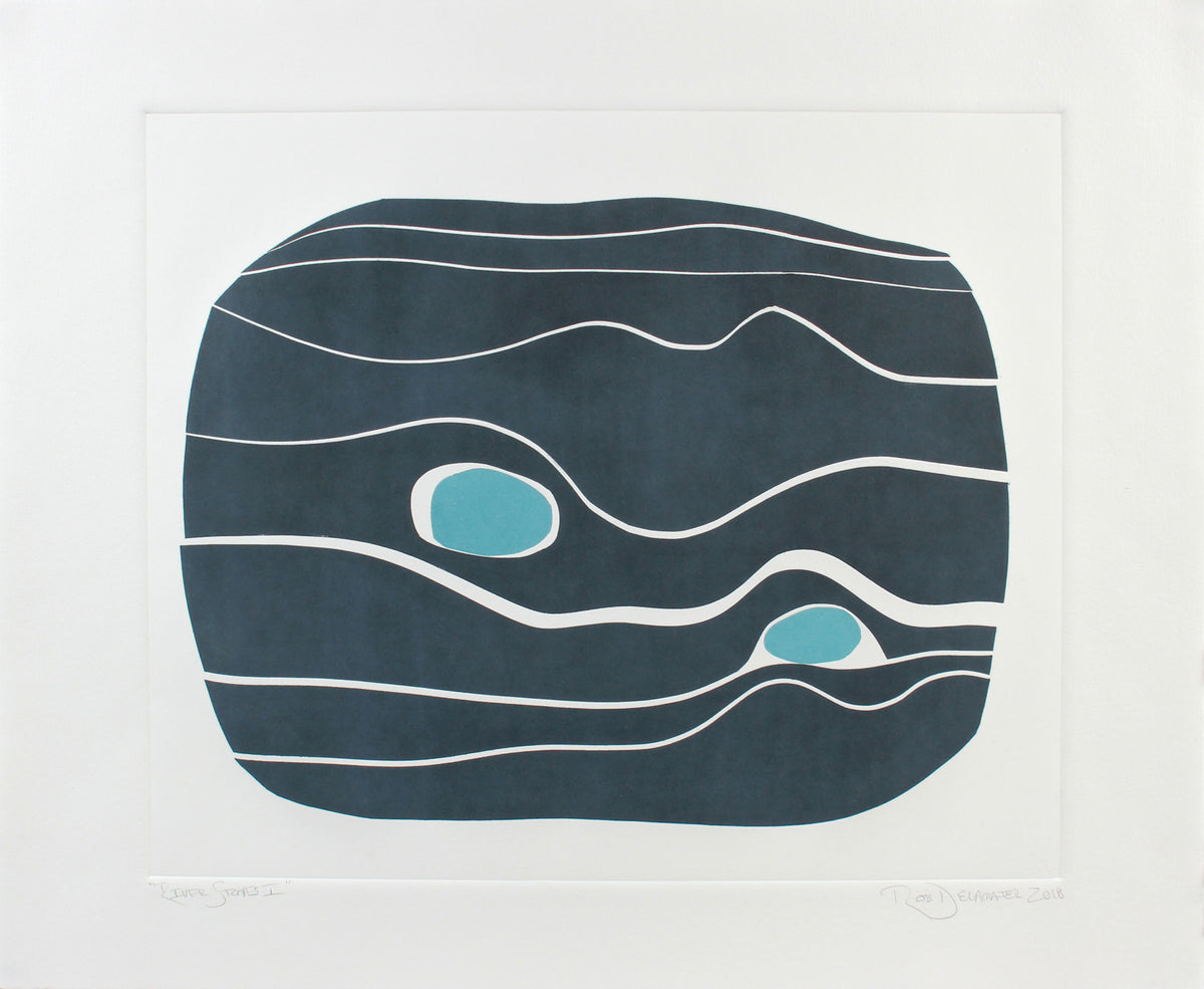 <i>River Stones I</i> <br>2018 Monotype <br><br>#A7132
