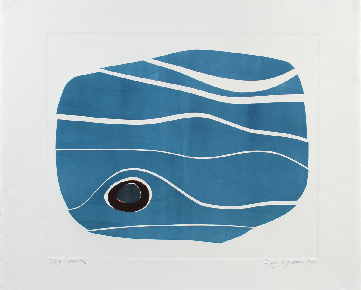 <i>River Stones IV</i> <br>2018 Monotype <br><br>#A7137