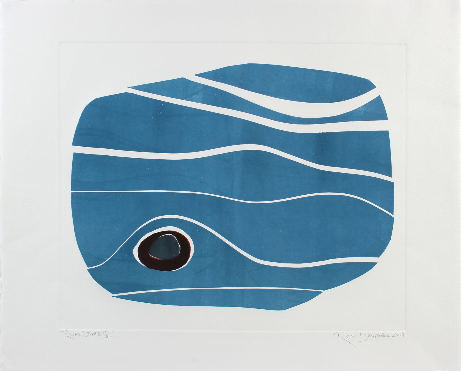 <i>River Stones IV</i> <br>2018 Monotype <br><br>#A7137