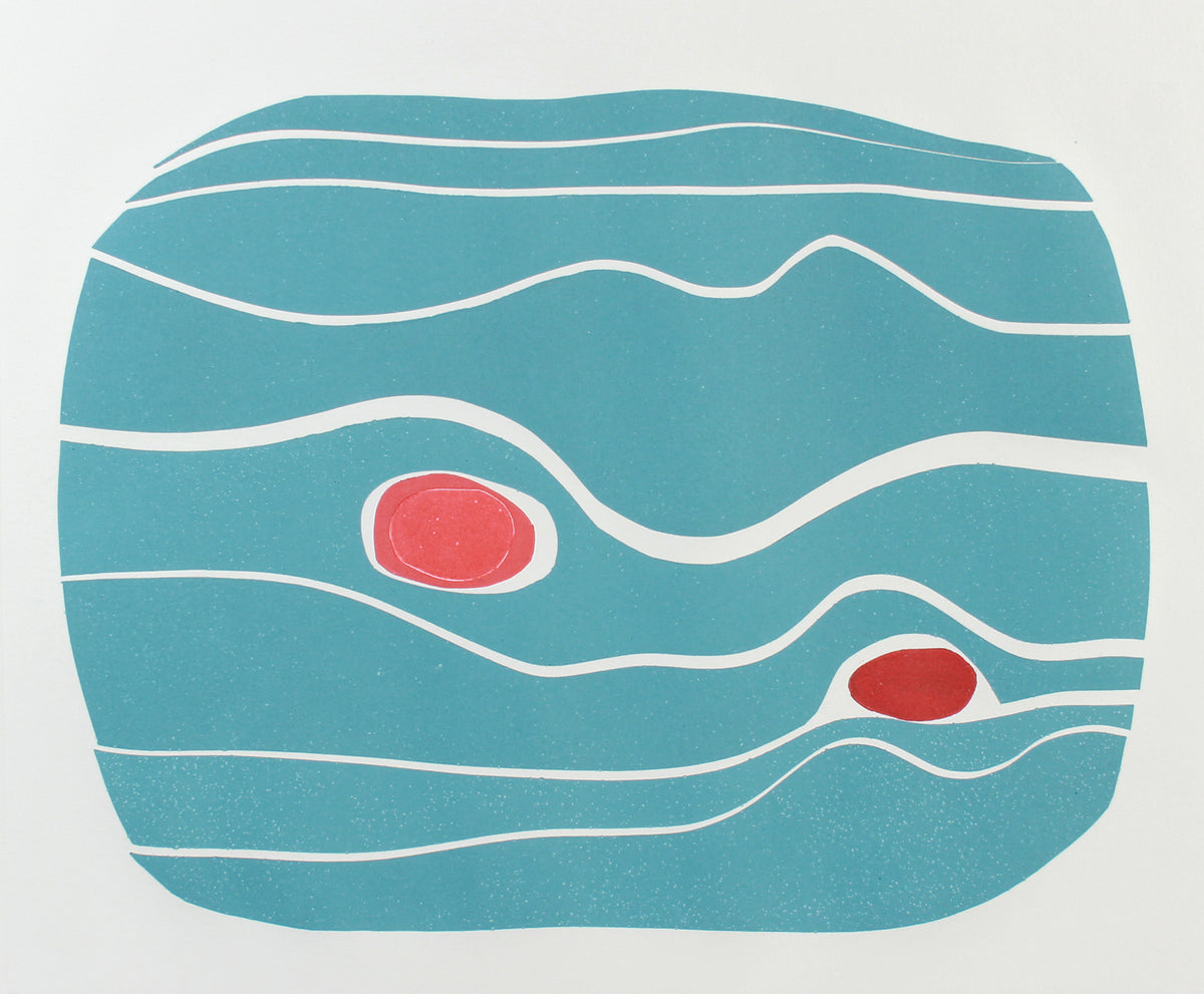 <i>River Stones VI</i> <br>2018 Monotype <br><br> #A7140