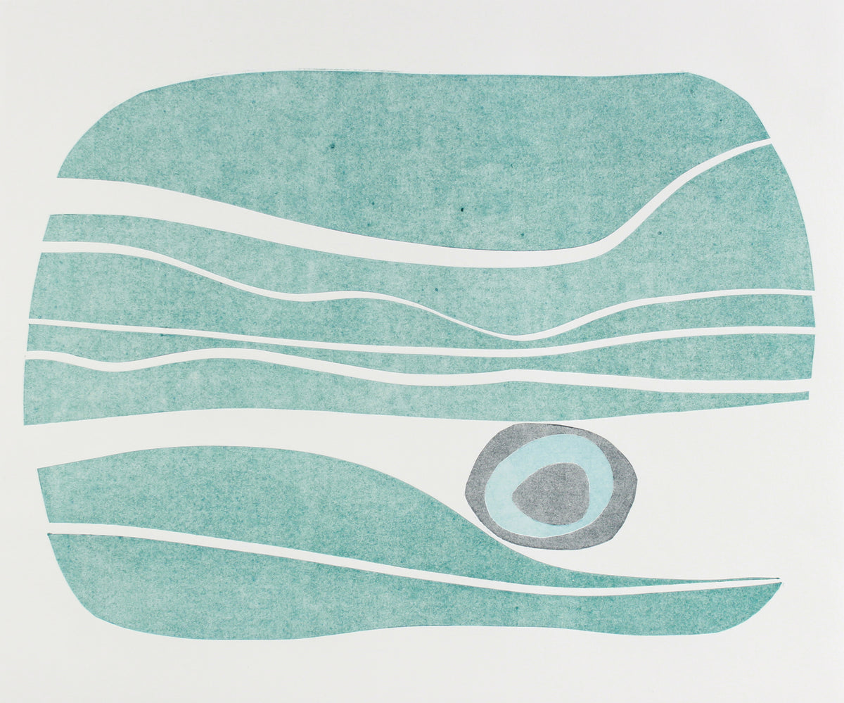 <i>River Stones VIII</i> <br>2018 Monotype <br><br> #A7145