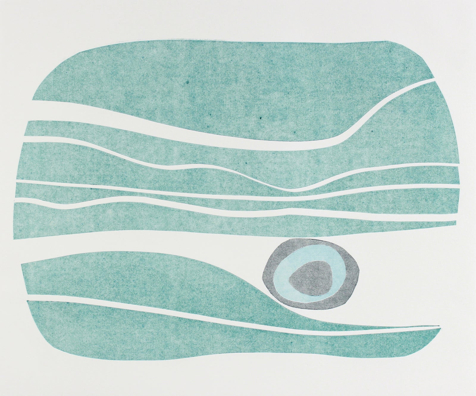 <i>River Stones VIII</i> <br>2018 Monotype <br><br> #A7145